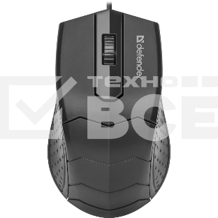 Мышь проводная Defender HIT MB-530 черный, 1000 dpi, USB, кнопки - 3