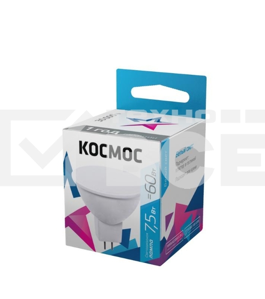 Лампа светодиодная LED BASIC JCDR 7.5Вт 220В GU5.3 4500К Космос LkecLED7.5wJCDRC45