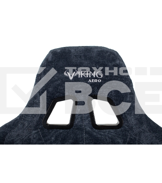 Кресло игровое Бюрократ VIKING KNIGHT LT27 FABRIC синий крестовина металл/пластик