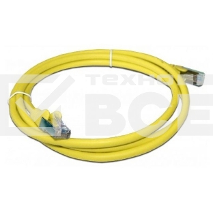 Кабель Патч-корд Lanmaster LAN-PC45/S5E-5.0-YL вилка RJ-45-вилка RJ-45 кат.5е 5м желтый LSZH (уп.:1шт)