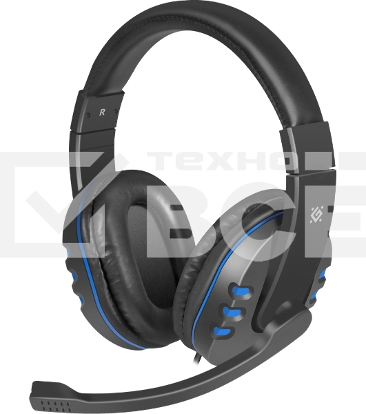 Гарнитура Defender GAMING WARHEAD G-160 BLACK/BLUE
