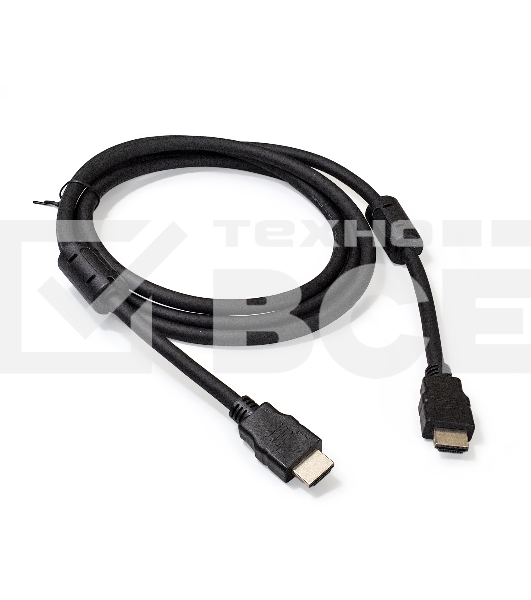 Кабель HDMI Exegate EX287723RUS EX-CC-HDMI2-1.8F (19M/19M, v2.0, 1,8м, 4K UHD, Ethernet, ферритовые кольца, позолоченные контакты)