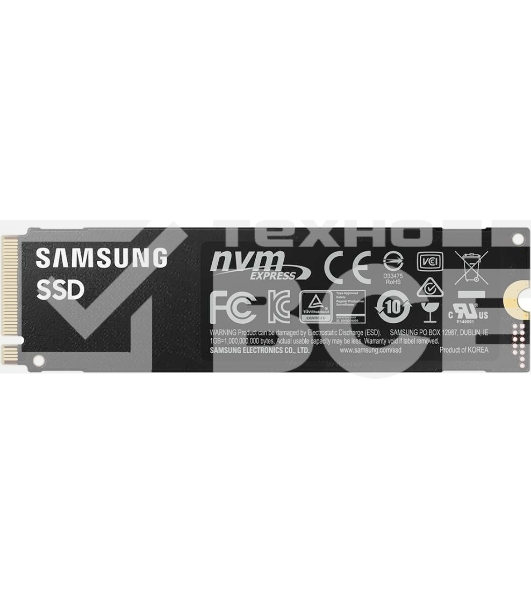 Накопитель SSD Samsung 980 PRO, 2TB, PCIe 4.0 x4, M.2 2280, NVMe, R/W 7000/5000