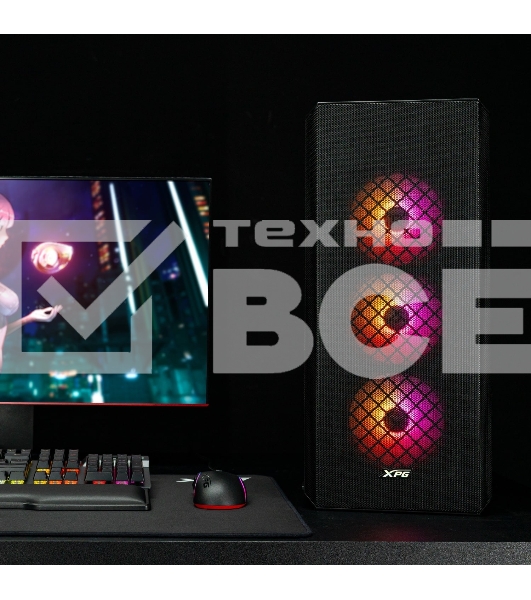 Компьютерный корпус ADATA XPG  Defender-BKCWW черный Mid-Tower