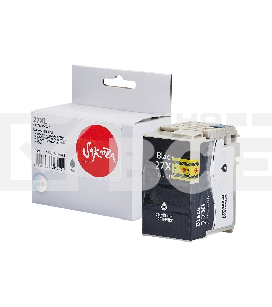 Струйный картридж Sakura C13T27114022 (27XL Black) для Epson, черный, 30 мл., 1100 к.
