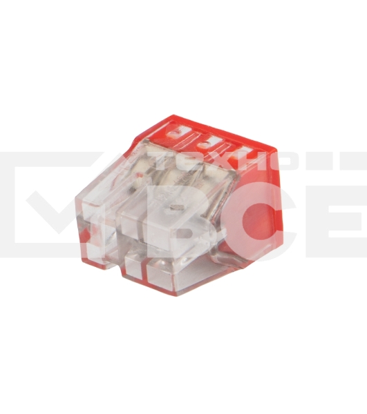 Экспресс-клемма с пастой Rexant СМК 2273-246, 6-проводная 0.5-2.5 мм², прозрачная (100 шт./уп.)