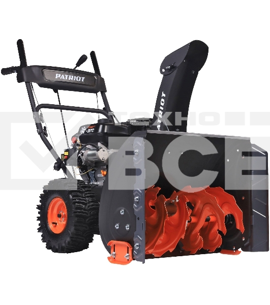 Снегоуборщик PATRIOT PS 707 E, Двигатель 7л.с до -25 °С; 212 сс; Стартер ручной / 220V; LED-фара, Панель c увеличенным диапазоном скоростей 6 вперед /2 назад; Ширина ковша  610мм +100(26
