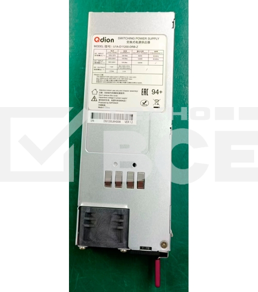 Серверный блок питания  Server power supply Qdion Model U1A-D11200-DRB-Z P/N:99MAD11200I1170117 CRPS 1U Module 1200W Efficiency 94+, Gold Finger (option), Cable connector: C14