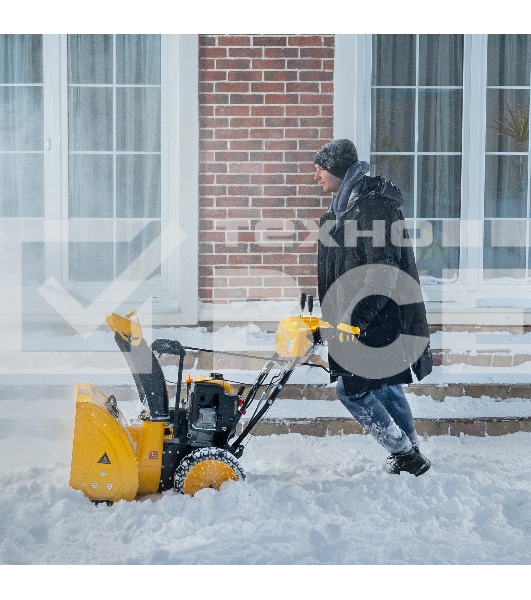 Бензиновая снегоуборочная машина SBM 610S PRO, 212cc, эл.старт, фара, обогрев  Denzel