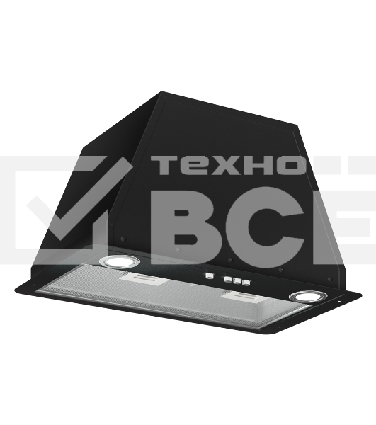 Кухонная вытяжка встраиваемая Elikor 52П-650-Э3Д черный