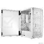 Компьютерный корпус Ginzzu GL 185 White боковая дверца закаленное стекло на петлях на магнитах, фото3