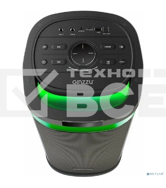 Акустическая система Ginzzu GM-226, Midi, BT/USB/SD/FM/MIC/ДУ