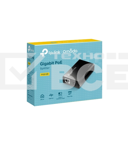 Сетевой адаптер TP-Link SMB TL-PoE10R Сплиттер PoE Data and Power carried over the same cable up to 100m, 5V/12V