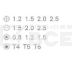 Отвертка для электронных компонентов Jakemy JM-8119 T6, фото 1