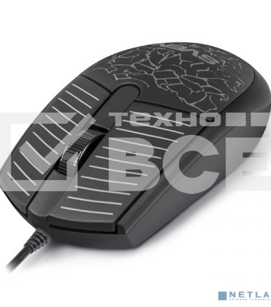 Мышь проводная SVEN RX-70 черный, 1200 dpi, USB, кнопки - 3