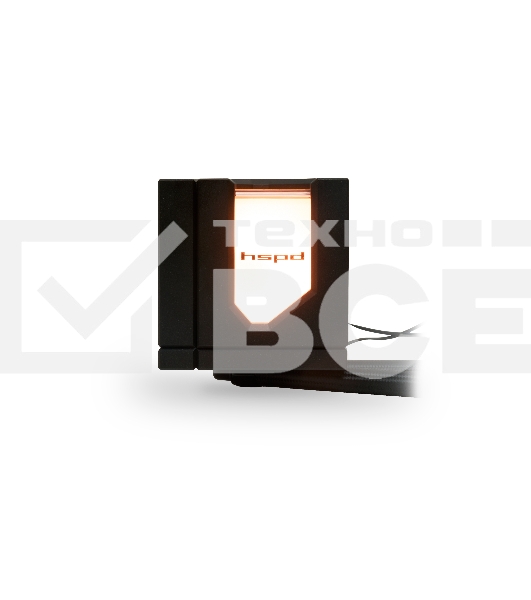 Водяное охлаждение для процессора/ Water Cooling System HSPD W1360 ARGB черный 120мм алюминий+медь 1800rpm 27db 4-pin 300W