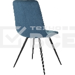 Стул для дома Бюрократ CH-K1_4 комплект 4 шт синий Holland 58 металл черный на ножках (CH-K1_1/HL58_4), фото6