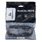 Кабель HDMI Cablexpert CC-HDMI4L-2M, 19M/19M, v2.0, Light, позол.контакты, экран, 2м, черный, пакет, фото3