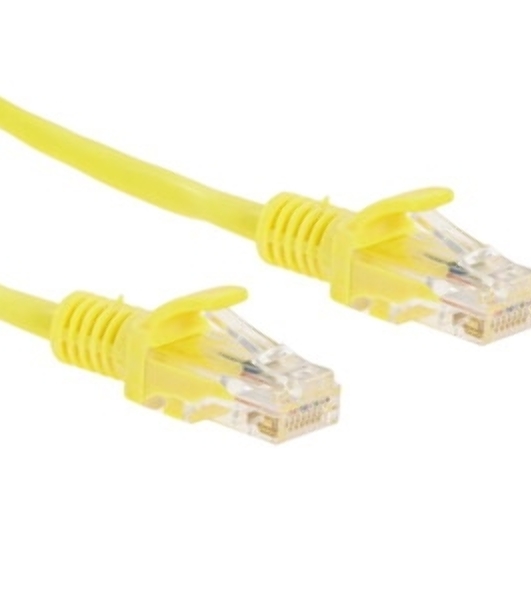 Патч-корд UTP Cablexpert cat.5e, 0.5м, литой, многожильный, желтый