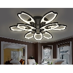Потолочный светодиодный светильник FA581/6+3 BK черный 162W 700*640*120 (ПДУ РАДИО 2.4G), фото4