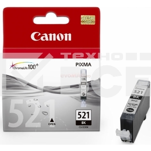 Картридж струйный CLI-521Bk (2933B004) черный (9 мл.) для Canon Pixma iP3600, 4600, MP540,MP620, MP630, MP980