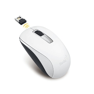 Мышь беспроводная Genius NX-7005 белый, 1600 dpi, радиоканал, USB, кнопки - 3