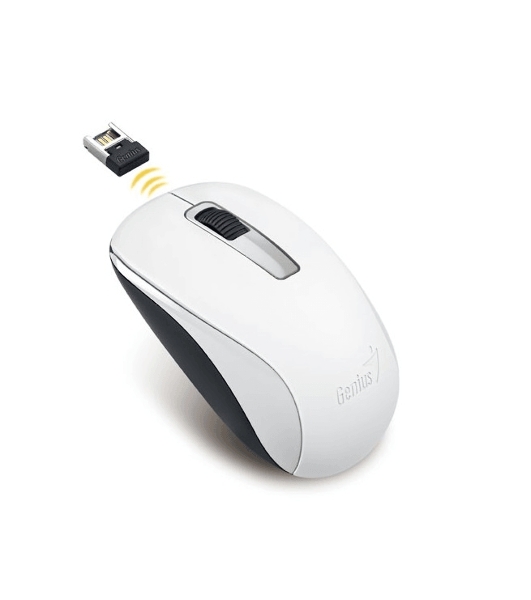 Мышь беспроводная Genius NX-7005 белый, 1600 dpi, радиоканал, USB, кнопки - 3