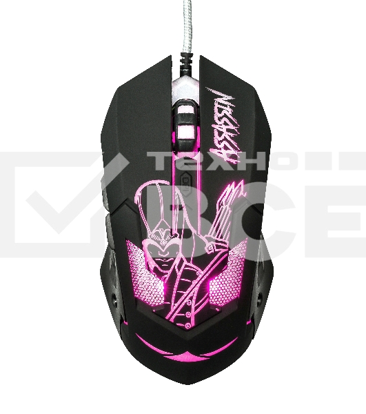 Мышь проводная Qumo Dragon War Assassin M33 черный, 3200 dpi, USB, кнопки - 6