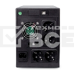 Источник бесперебойного питания Powerman Smart Sine 1500VA/1050W, 220V, Line-Interactive, LCD, Tower, Out: 4xShuko, Black*SmartSine1500, фото4