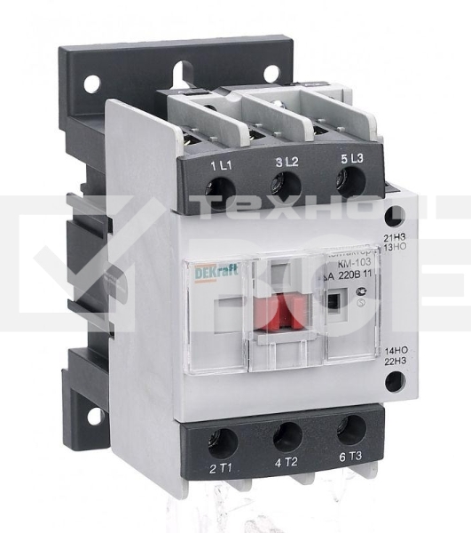 Контактор КМ-103 40А 380В АС3 1НО+1НЗ DEKraft 22129DEK