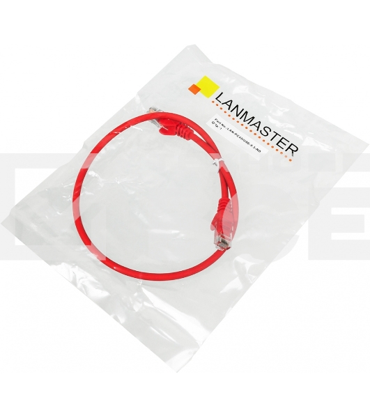 Кабель Патч-корд Lanmaster utp LAN-PC45/U5E-0.5-RD вилка RJ-45-вилка RJ-45 кат.5е 0.5м красный LSZH (уп.:1шт)