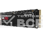 Накопитель SSD Samsung 980 PRO, 2TB, PCIe 4.0 x4, M.2 2280, NVMe, R/W 7000/5000, фото 1