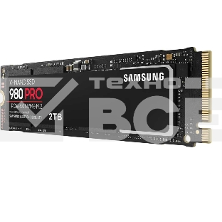 Накопитель SSD Samsung 980 PRO, 2TB, PCIe 4.0 x4, M.2 2280, NVMe, R/W 7000/5000