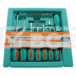 Набор отверток Sturm! 1040-02-SS5, 27 ПРЕДМЕТОВ КЕЙС-ДИСПЛЕЙ