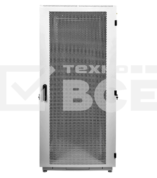 Шкаф телекоммуникационный напольный 42U (600x1000) дверь перф. 2шт, черный