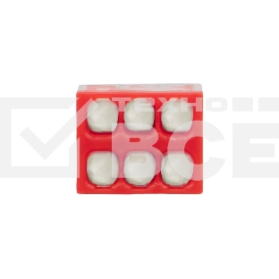 Экспресс-клемма с пастой Rexant СМК 2273-246, 6-проводная 0.5-2.5 мм², прозрачная (100 шт./уп.)