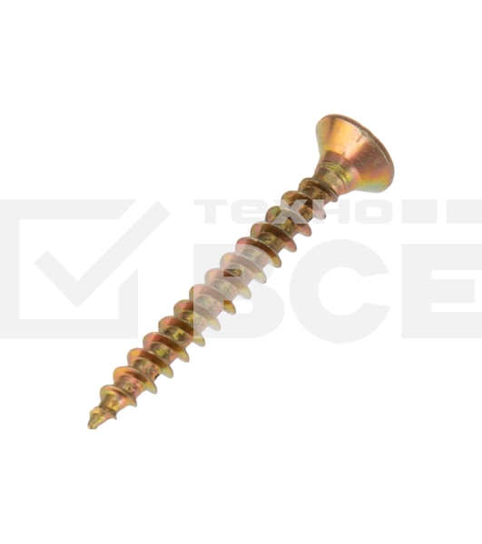 Саморез универсальный Kranz 3,5х30, желтый цинк, пакет (1000 шт/уп)