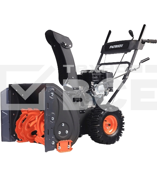Снегоуборщик PATRIOT PS 707 E, Двигатель 7л.с до -25 °С; 212 сс; Стартер ручной / 220V; LED-фара, Панель c увеличенным диапазоном скоростей 6 вперед /2 назад; Ширина ковша  610мм +100(26