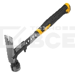 Молоток строительный Denzel 450 г, цельнокованый, боек с магнитом, двухкомп. обрезин. рук-ка, фото6