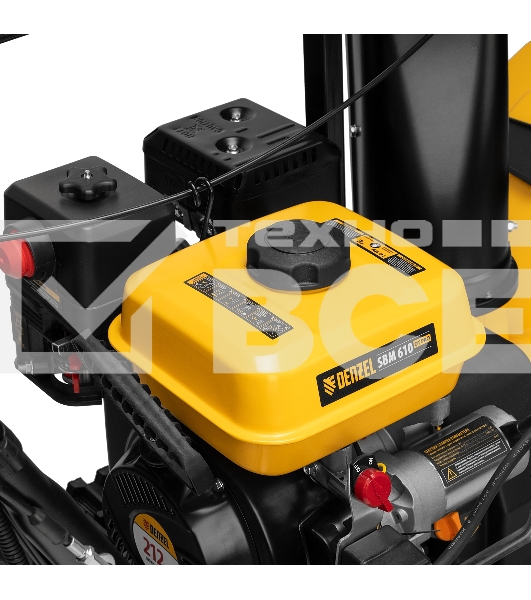 Бензиновая снегоуборочная машина SBM 610DT PRO, 212cc, гусеницы, эл.старт, блок. дифф.  Denzel