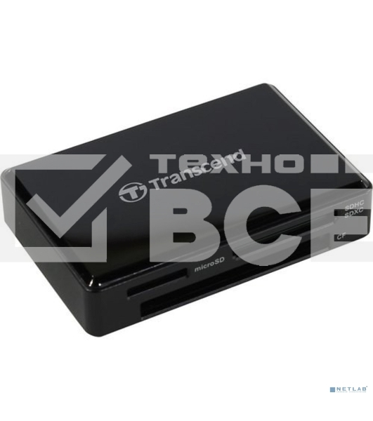 Считыватель карты памяти Transcend USB 3.0 Transcend All-in-1 Multi Card Reader, Black