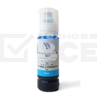 Чернила NV PRINT 103 для Epson L1110, L3100, L3101, L3110, L3150, L3151, L3156, L3160, L5190 (70 мл) Cyan совместимые