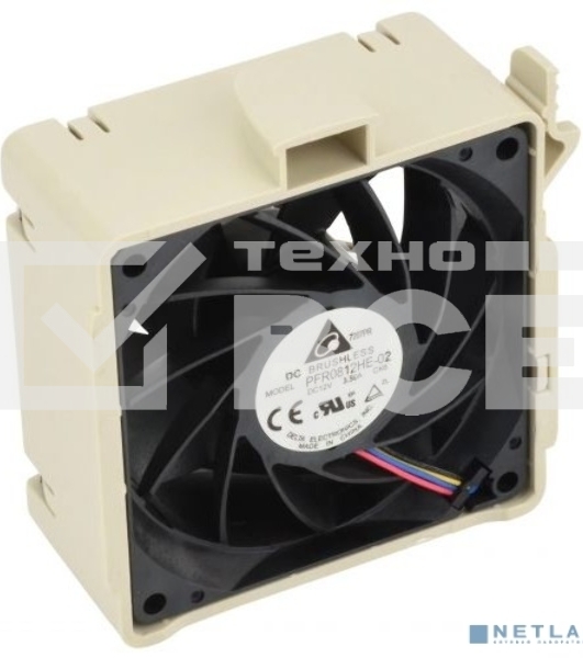 Системный вентилятор для корпуса Supermicro 80x80x38 mm, 9.4K RPM, Hot-swappable Middle Cooling Fan for