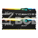 Оперативная память Kingston Fury Beast, DDR5, 32GB (2x16GB), 6000MHz, CL36, с радиаторами, RGB, черный, фото 1