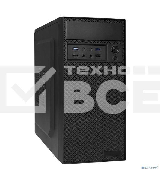 Компьютерный корпус Minitower ExeGate EX291271RUS BAA-109U2 (mATX, без БП, 2*USB+2*USB3.0, аудио, черный)