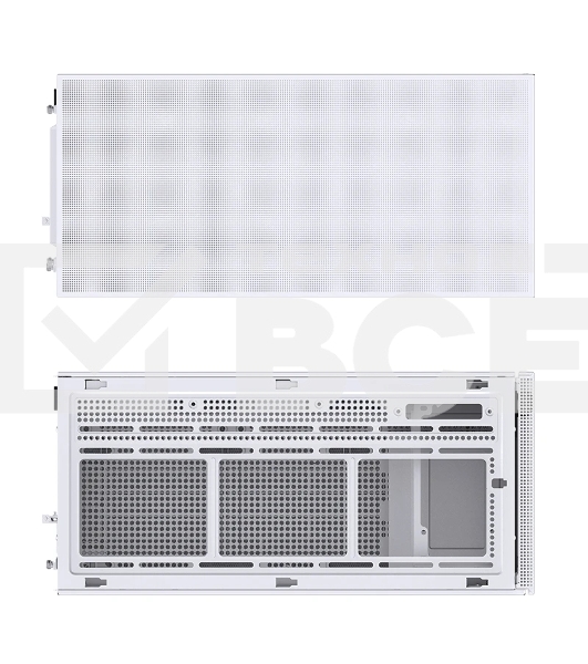 Корпус без блока питания Case JONSBO D41 MESH, Midi-Tower, TG, no fan, 1xUSB-A 3.2 + 1xUSB-C 3.2, ATX, mATX White
