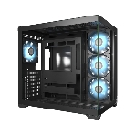 Компьютерный корпус без блока питания PCCooler C3T700 ARGB BK, Midi-Tower, TG, 4x120мм ARGB, 1xUSB-A 3.0 + 1xUSB-A 2.0 + 1xUSB-C, ATX, mATX, mITX черный, фото6