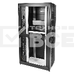 Шкаф серв.ПРОФ нап. 42U (600x1000) дверь перфор., задние двойные перфор., черный, в сборе (ШТК-СП-42.6.10-48АА-9005) (1 коробка), фото10