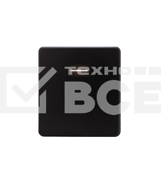 Выключатель Kranz ROUND 1 кл с подсветкой 10А с/у оникс