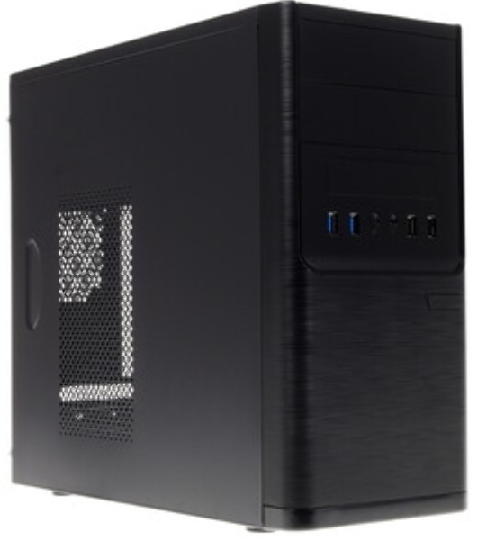 Компьютерный корпус InWin POWERMAN ES701BK USB 3.0 (Mini Tower, mATX, 450W PM-450ATX, USB 3.0x2, USBx2 + Audio, черный)